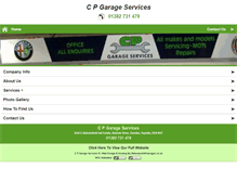 Tablet Screenshot of cpgarageservicesdundee.co.uk